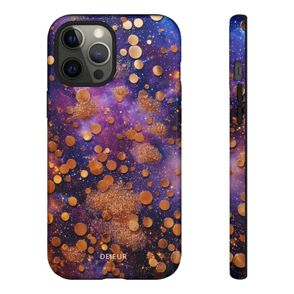 Cosmic Glitter Circles - iPhone Tough Case