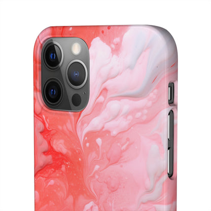 Rose Pink Marble - iPhone Snap Case