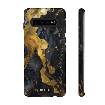 Metallic Gold Dark Marble - Samsung Galaxy Tough Case