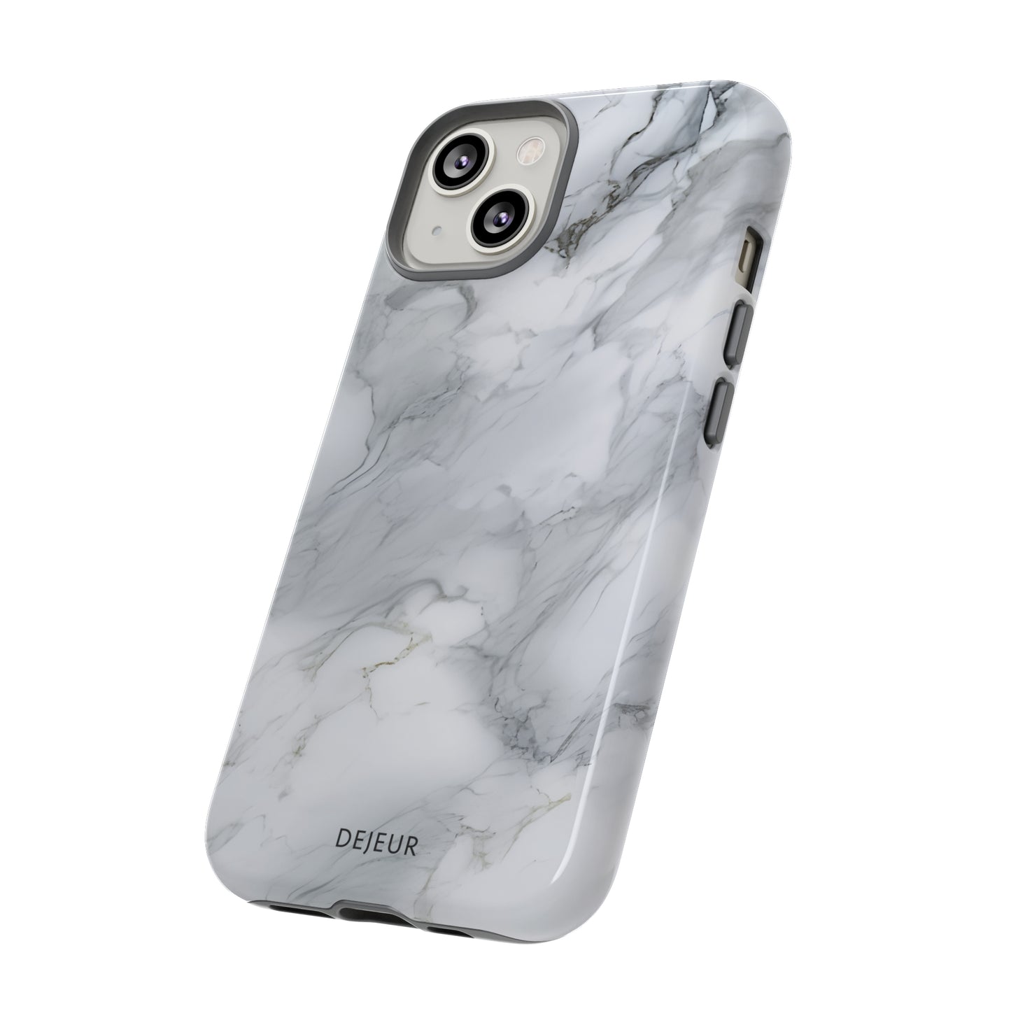 Platinum Silver Marble - iPhone Tough Case