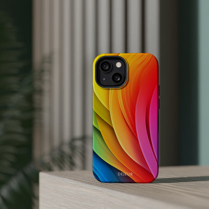 Rainbow Layers - iPhone MagSafe Tough Case