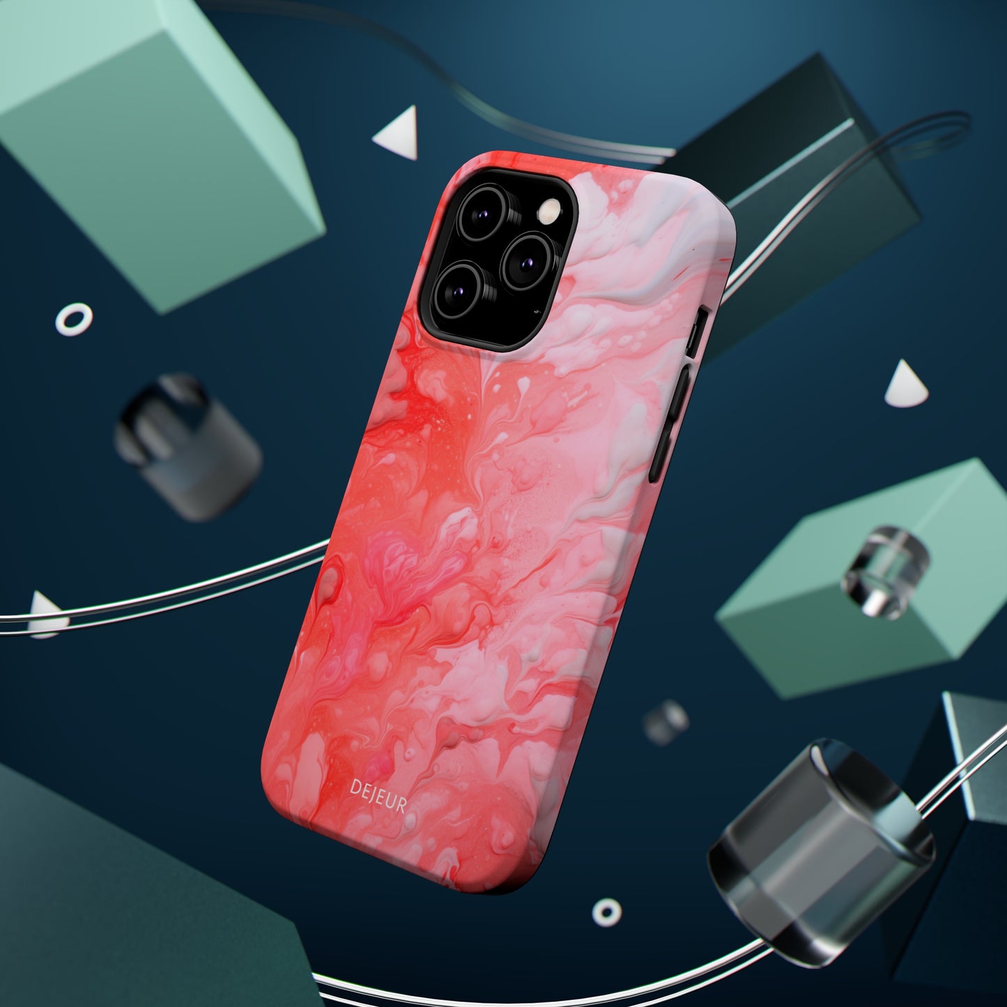 Rose Pink Marble - iPhone MagSafe Tough Case