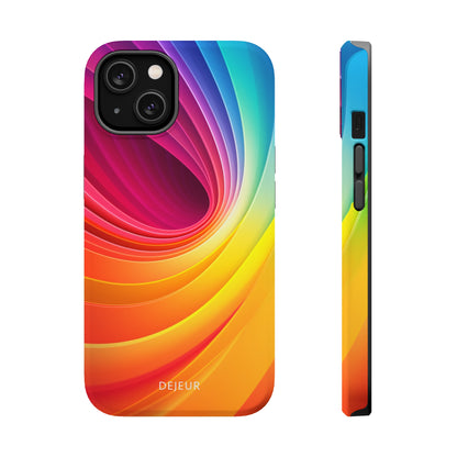 Rainbow Swirl - iPhone MagSafe Tough Case