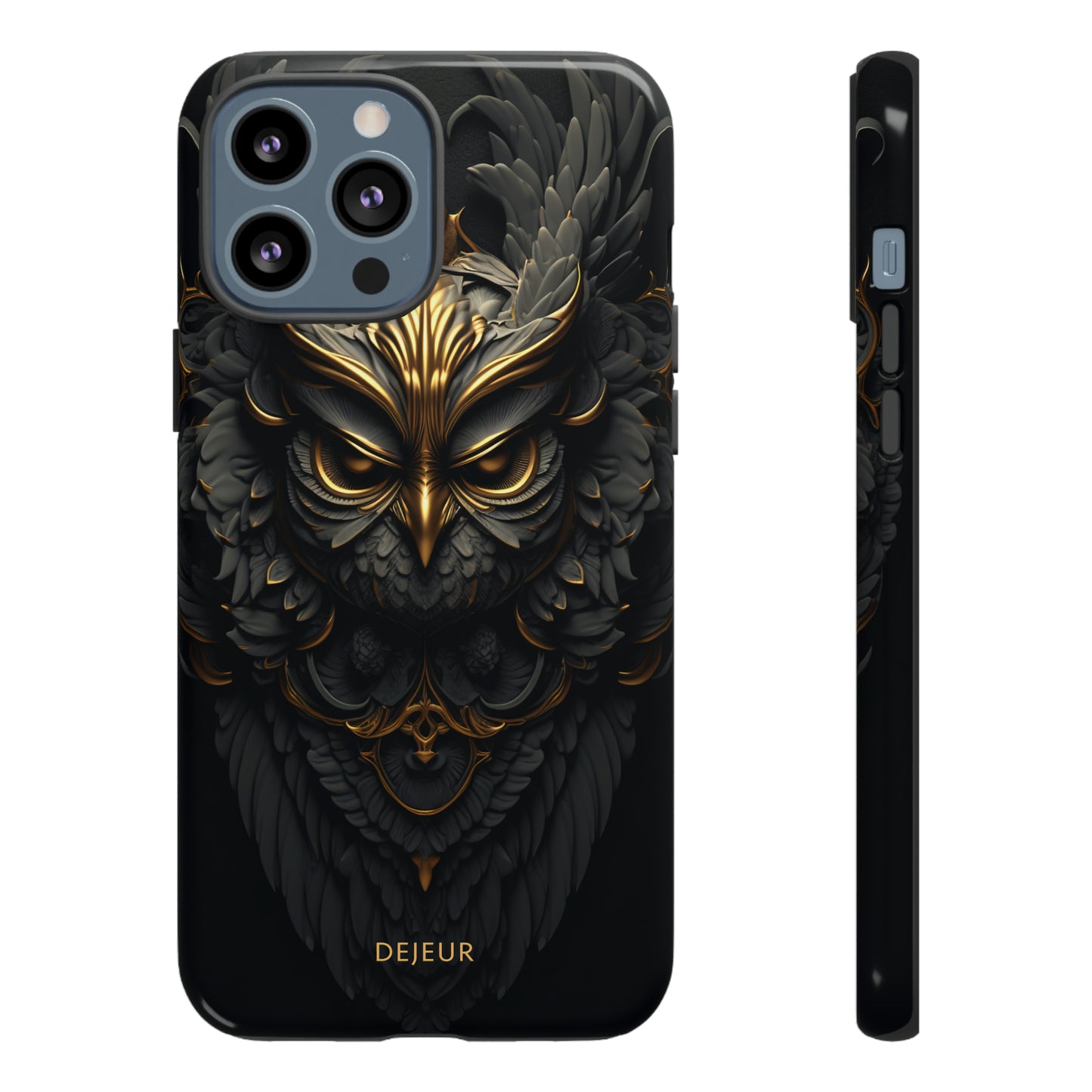 Golden Dark Owl - iPhone Tough Case