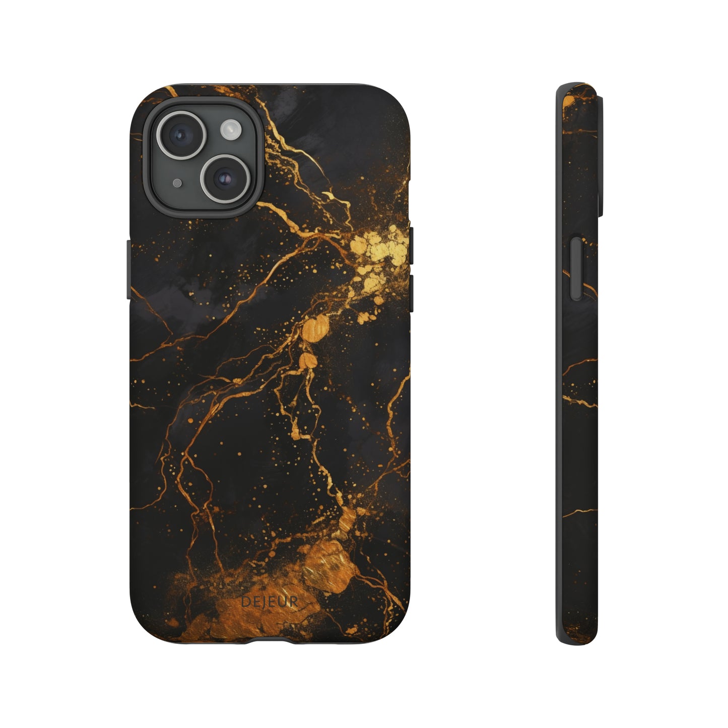 Dark Gold Amber Marble - iPhone Tough Case