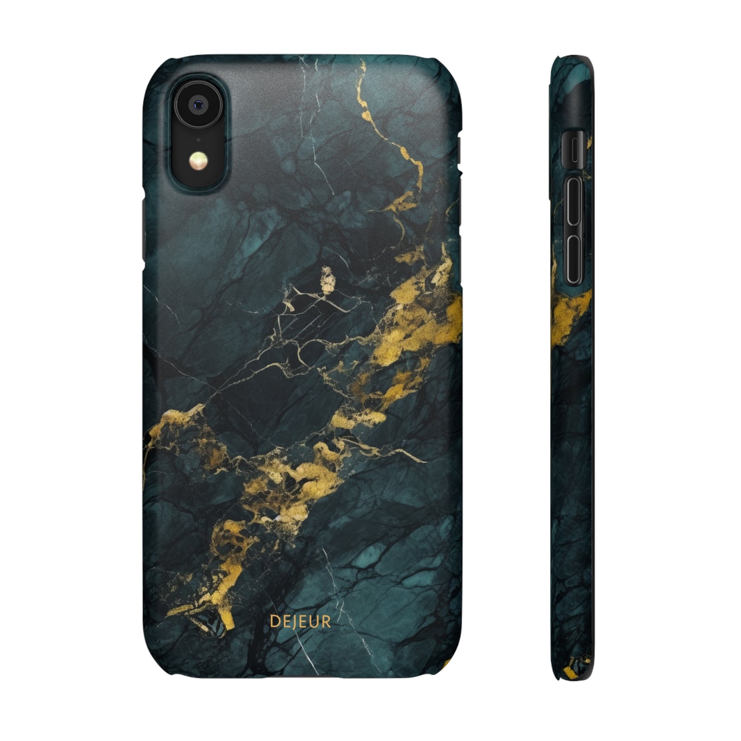 Gold Shadow Marble - iPhone Snap Case