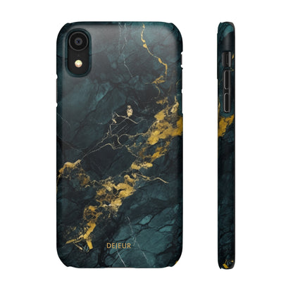 Gold Shadow Marble - iPhone Snap Case