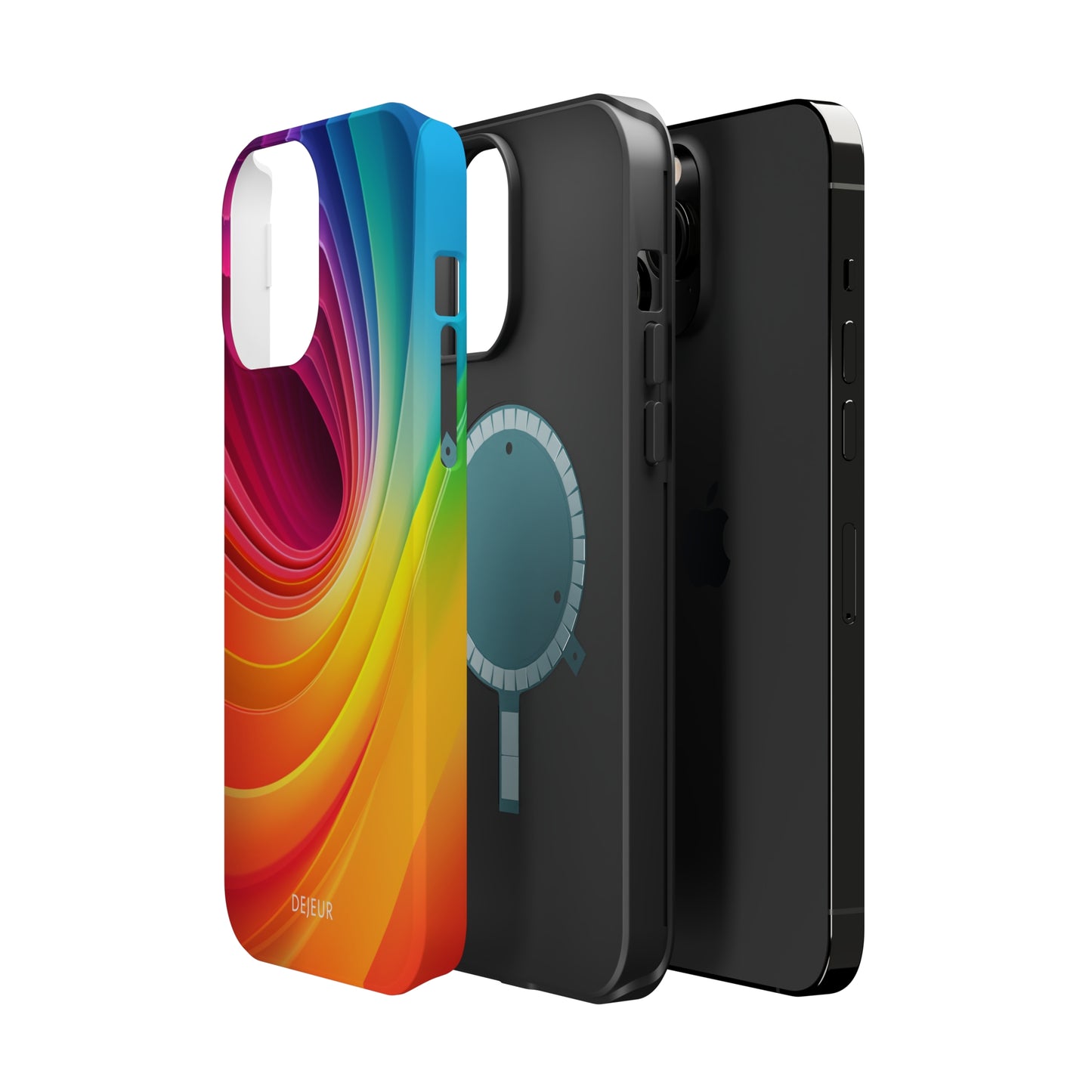 Rainbow Swirl - iPhone MagSafe Tough Case