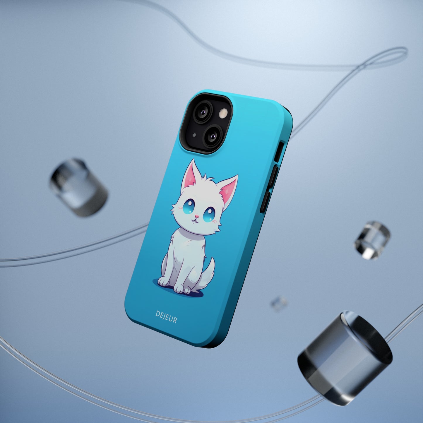 Blue Eyed Cutey Cat - iPhone MagSafe Tough Case