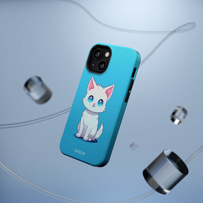 Blue Eyed Cutey Cat - iPhone MagSafe Tough Case