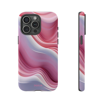 Pink Cream Waves - iPhone Tough Case