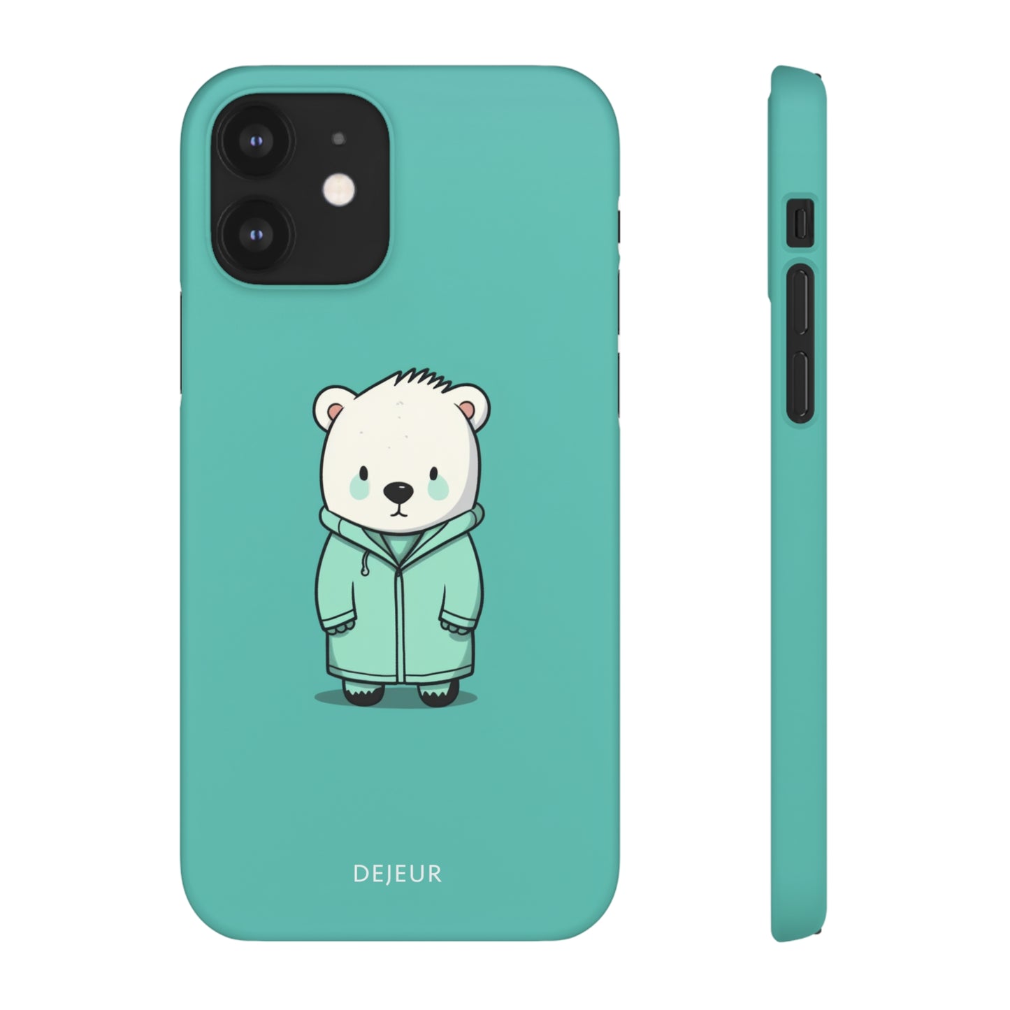 Aqua Coat Bear - iPhone Snap Case