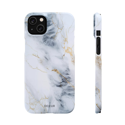 White Gold Marble - iPhone Snap Case