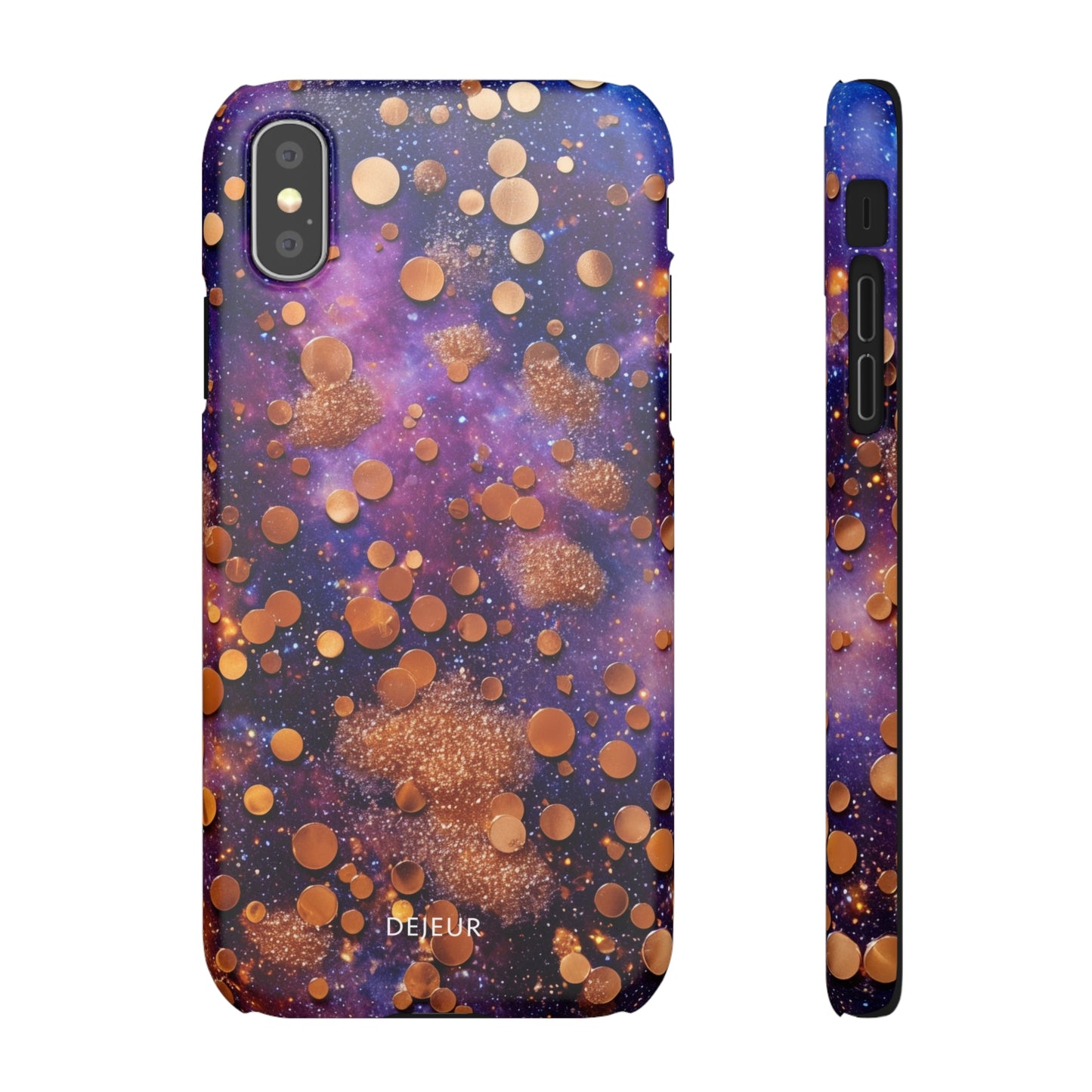 Cosmic Glitter Circles - iPhone Snap Case