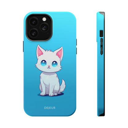 Blue Eyed Cutey Cat - iPhone MagSafe Tough Case