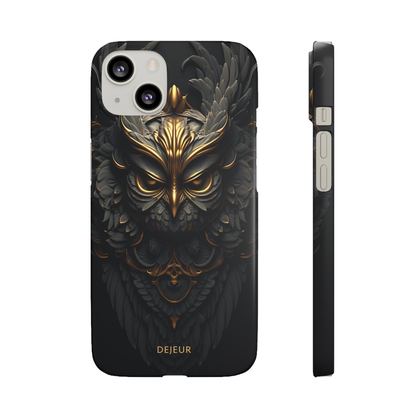 Golden Dark Owl - iPhone Snap Case