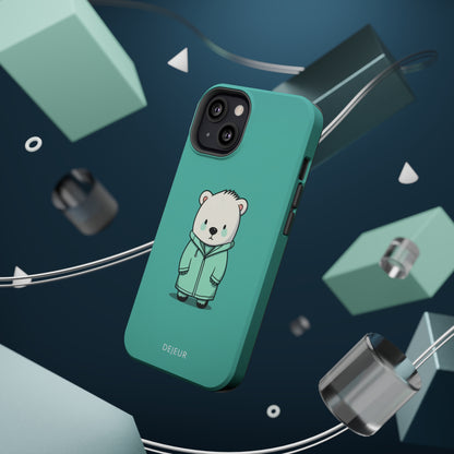 Aqua Coat Bear - iPhone MagSafe Tough Case