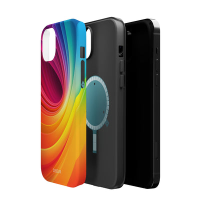 Rainbow Swirl - iPhone MagSafe Tough Case