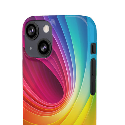 Rainbow Swirl - iPhone Snap Case