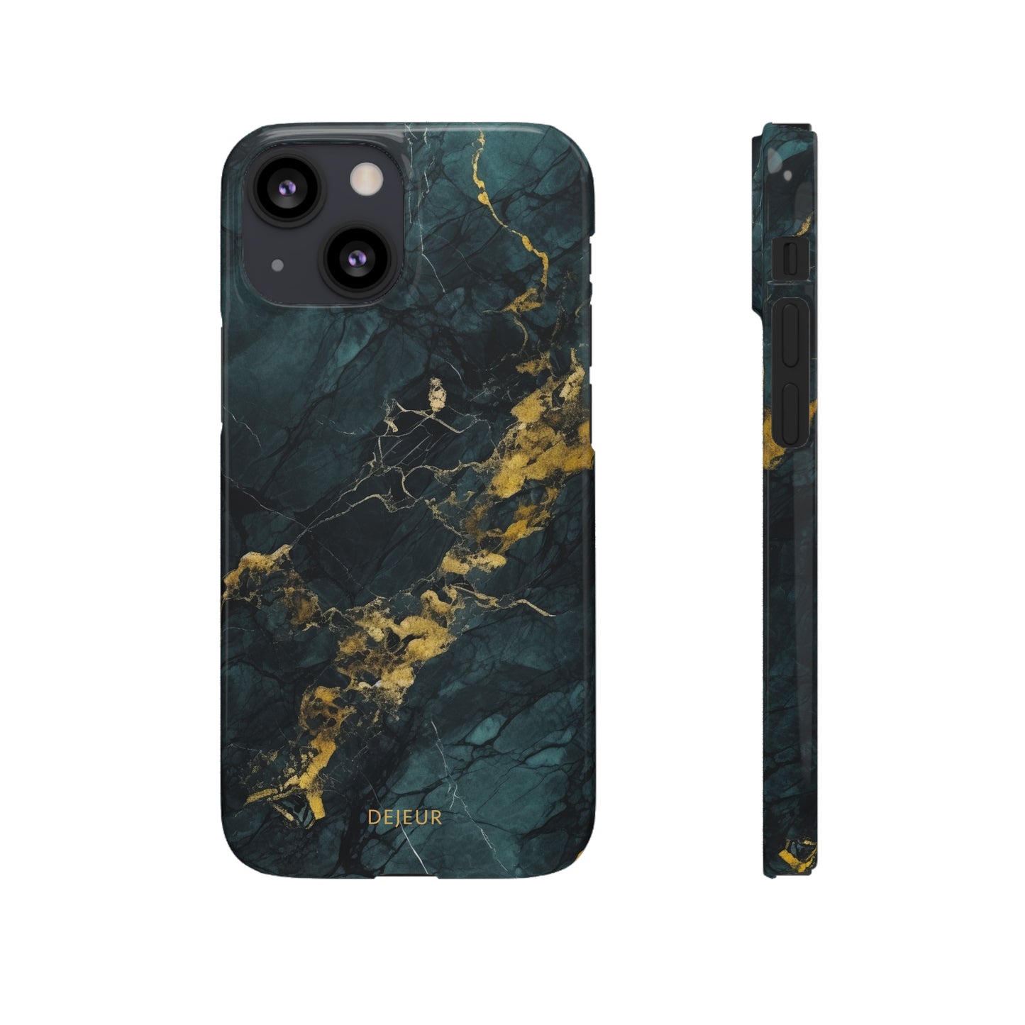 Gold Shadow Marble - iPhone Snap Case