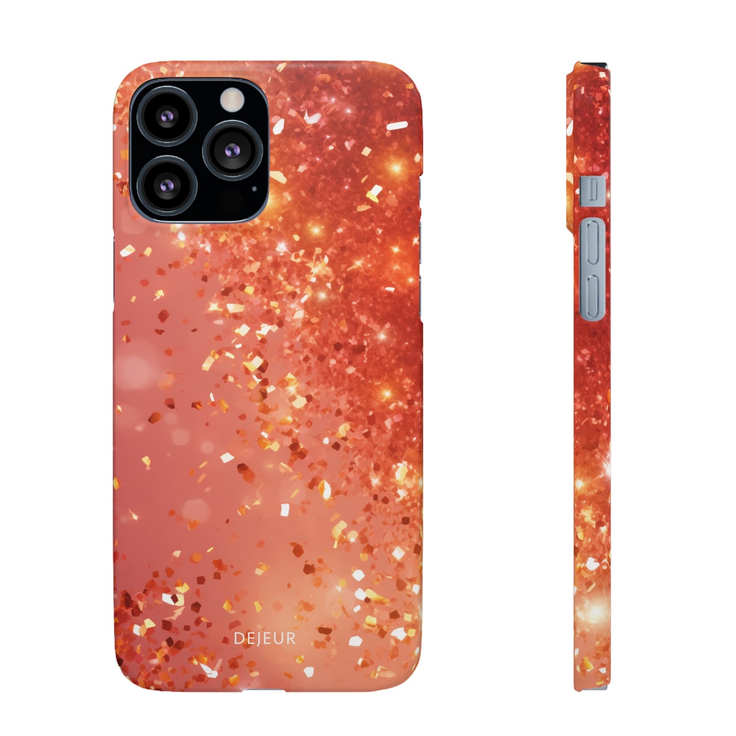 Rose Confetti Glitter - iPhone Snap Case