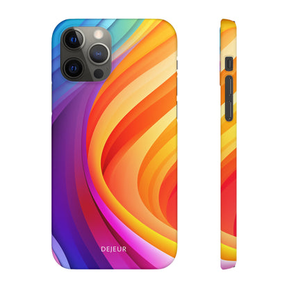 Rainbow Waves - iPhone Snap Case