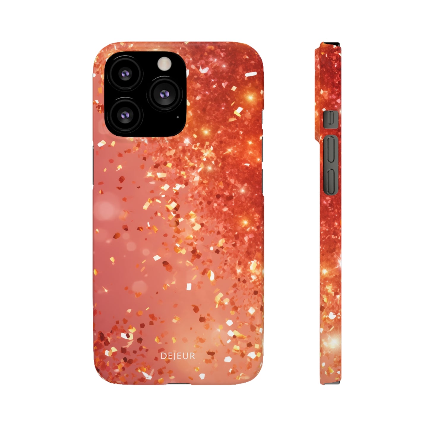 Rose Confetti Glitter - iPhone Snap Case