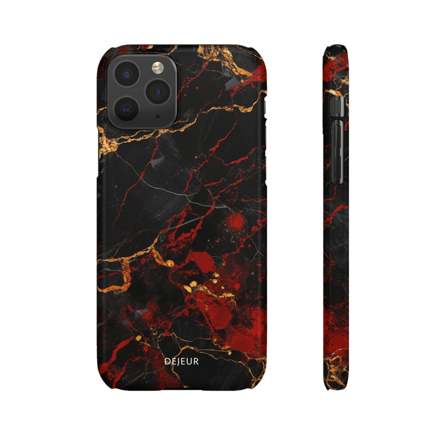 Dark Crimson Marble - iPhone Snap Case