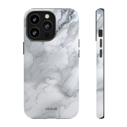 Platinum Silver Marble - iPhone Tough Case