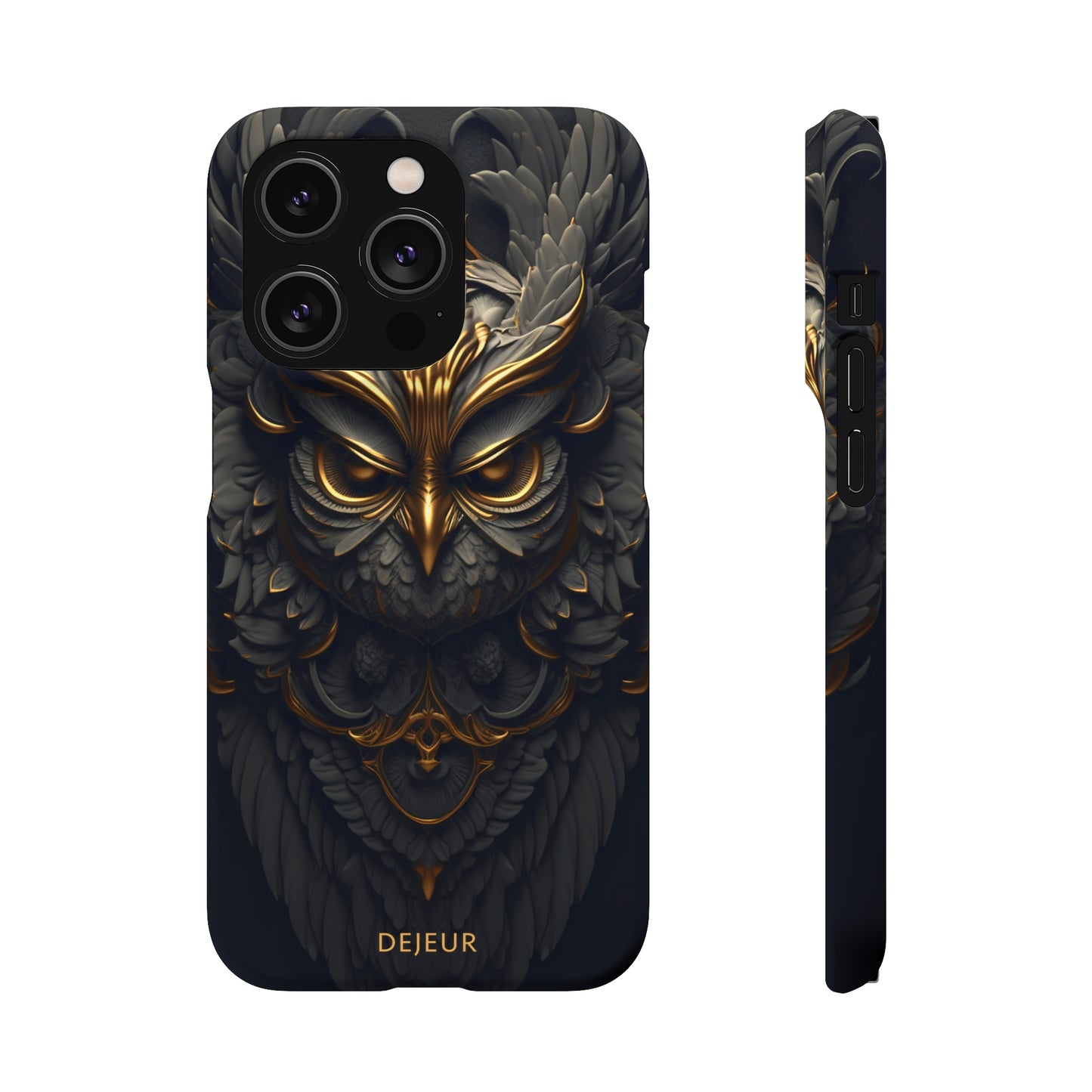 Golden Dark Owl - iPhone Snap Case