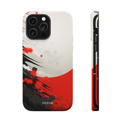 Japanese Abstract Splatter - iPhone MagSafe Tough Case