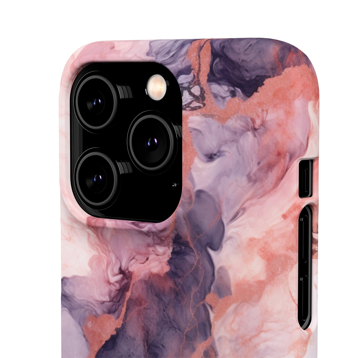 Royal Purple Marble - iPhone Snap Case