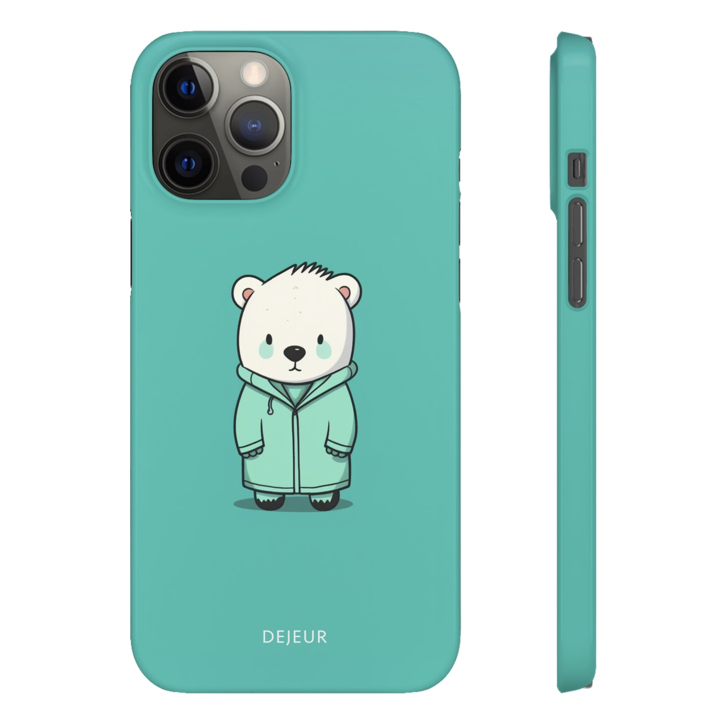 Aqua Coat Bear - iPhone Snap Case