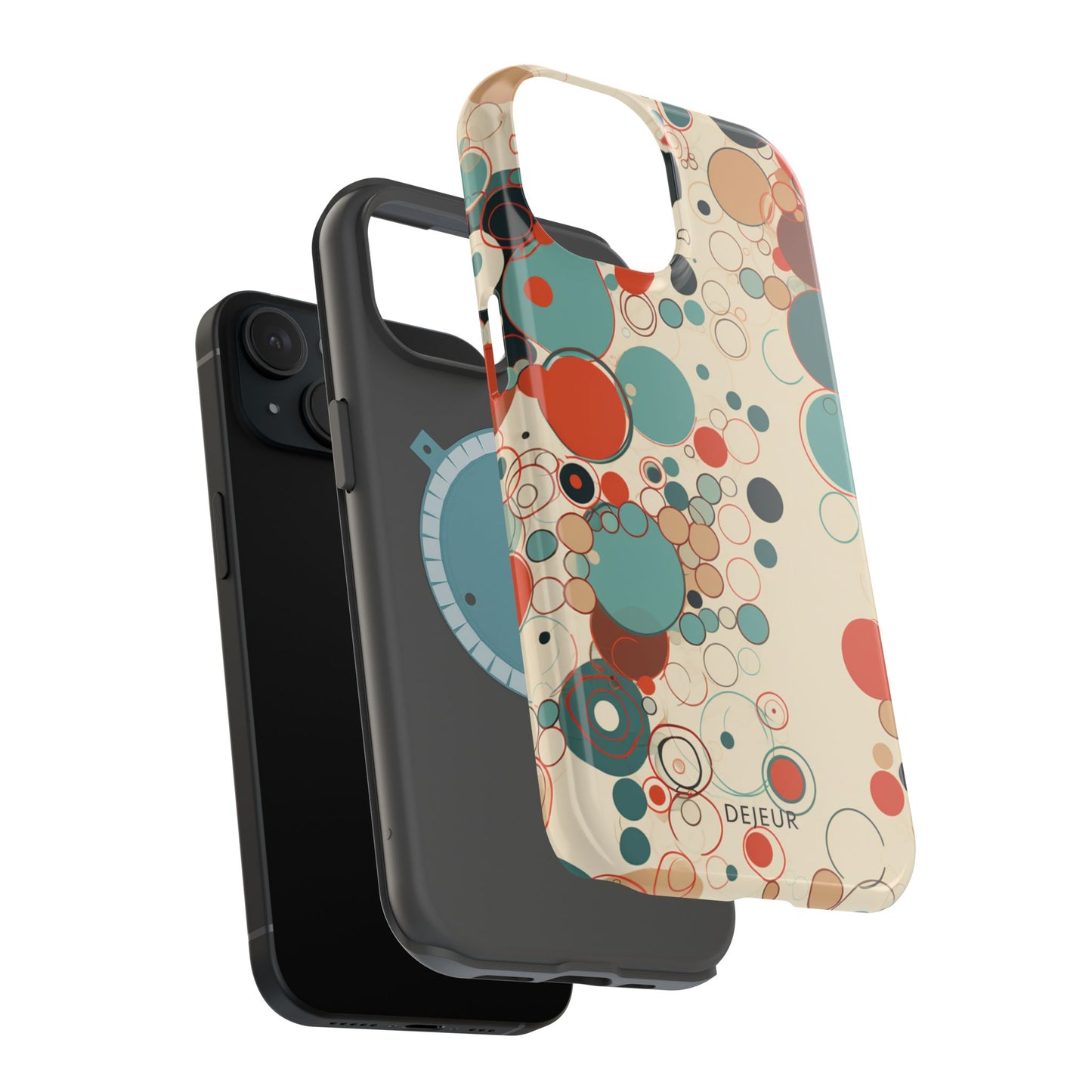 Pastel Line Circles - iPhone MagSafe Tough Case