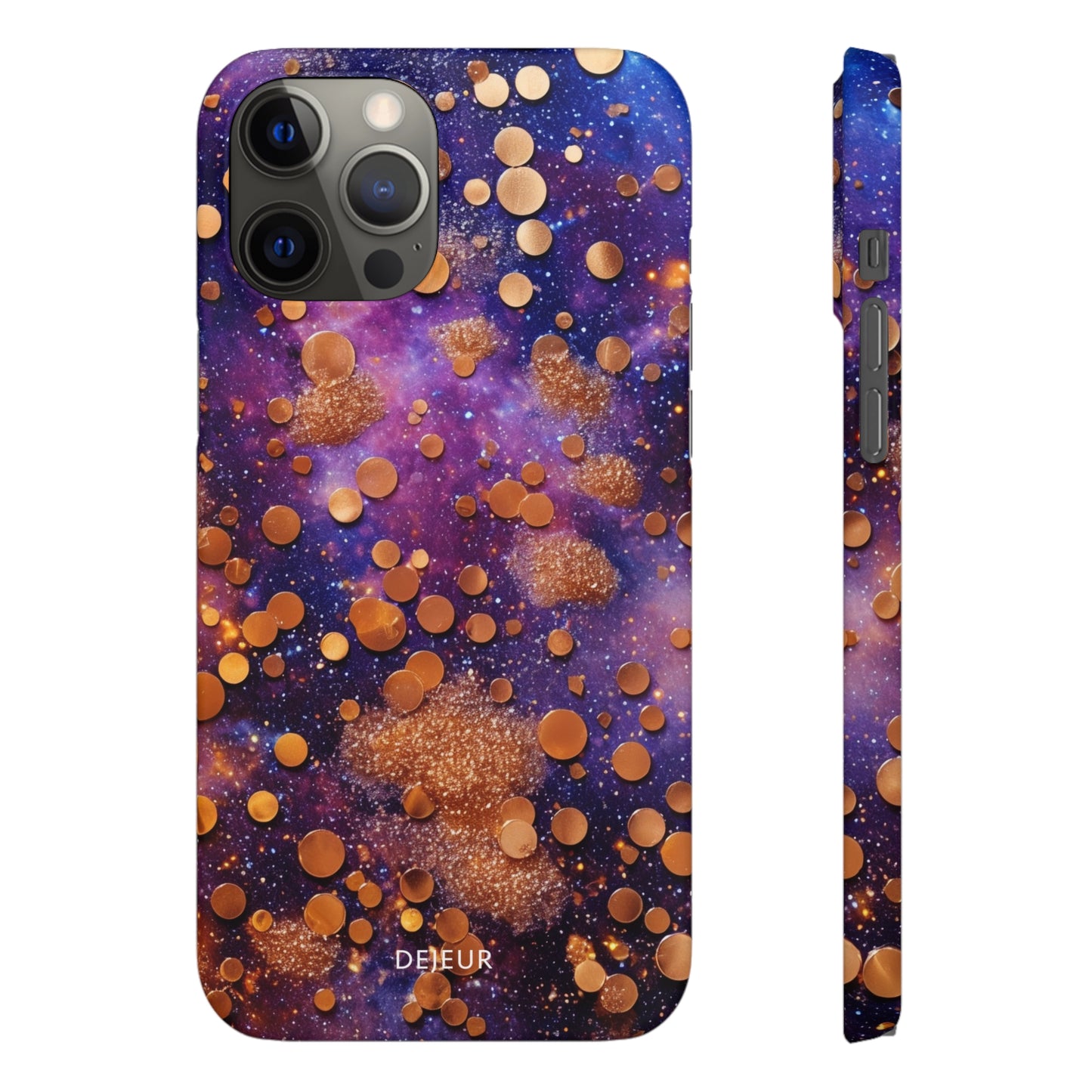 Cosmic Glitter Circles - iPhone Snap Case