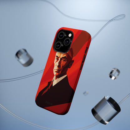 Oppenheimer Minimalist Portrait - iPhone MagSafe Tough Case