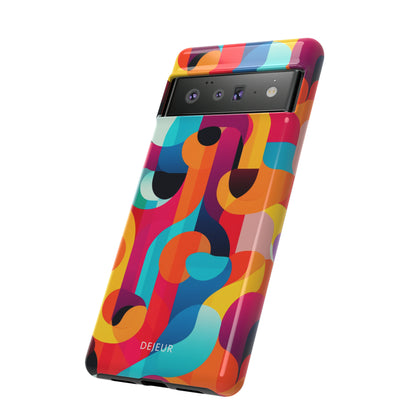 Curved Abstract Shapes - Google Pixel Tough Case