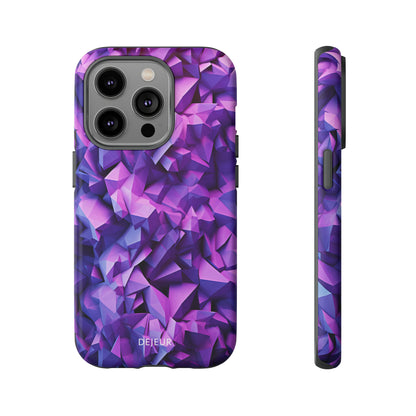 3D Purple Pattern - iPhone Tough Case