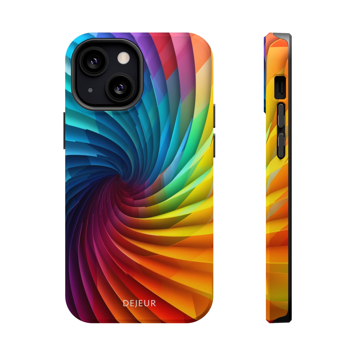 Rainbow Spiral - iPhone MagSafe Tough Case