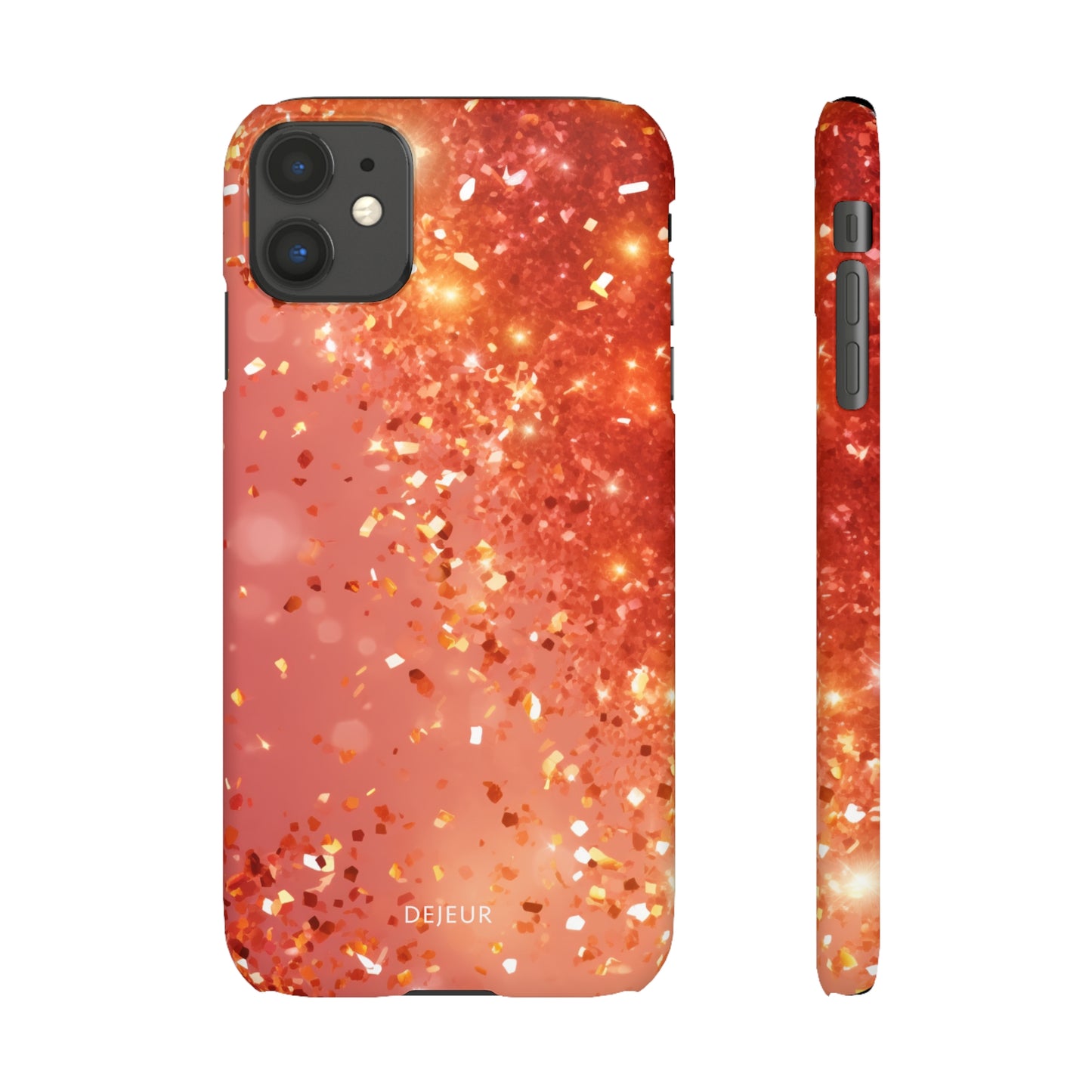 Rose Confetti Glitter - iPhone Snap Case