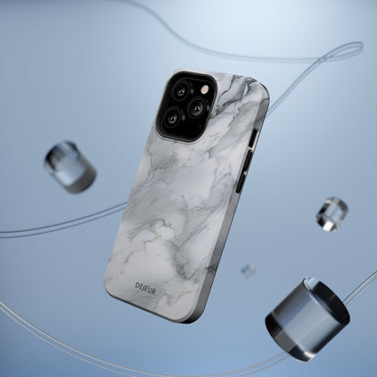 Platinum Silver Marble - iPhone MagSafe Tough Case