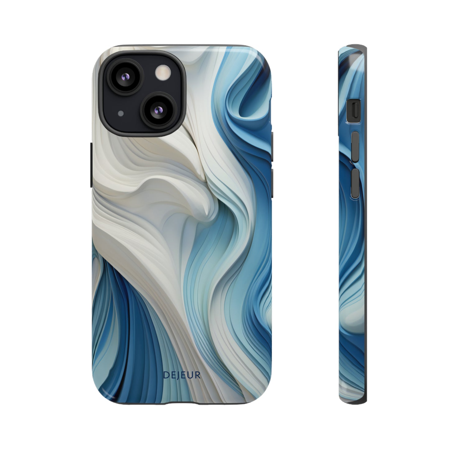 Blue Cream Ripple - iPhone Tough Case