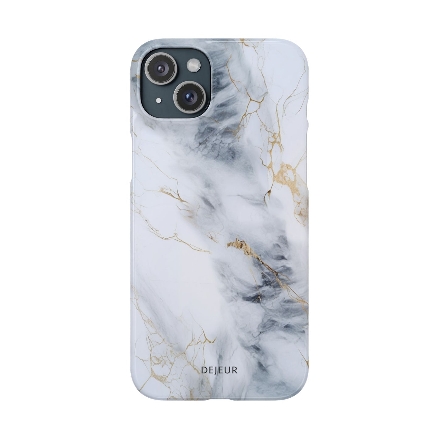 White Gold Marble - iPhone Snap Case