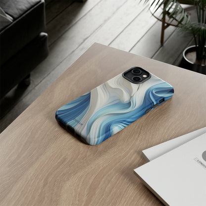 Blue Cream Ripple - iPhone Tough Case