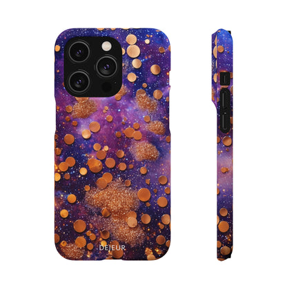 Cosmic Glitter Circles - iPhone Snap Case