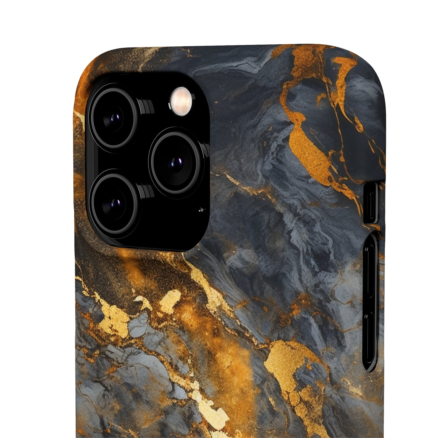 Platinum Gold Marble - iPhone Snap Case