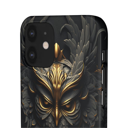 Golden Dark Owl - iPhone Snap Case