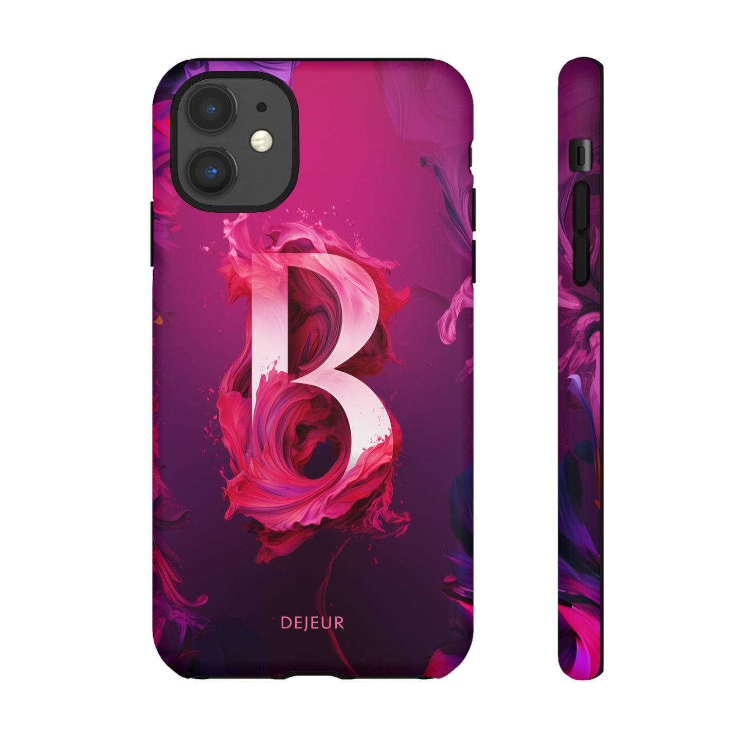 B Pink Splash - iPhone Tough Case