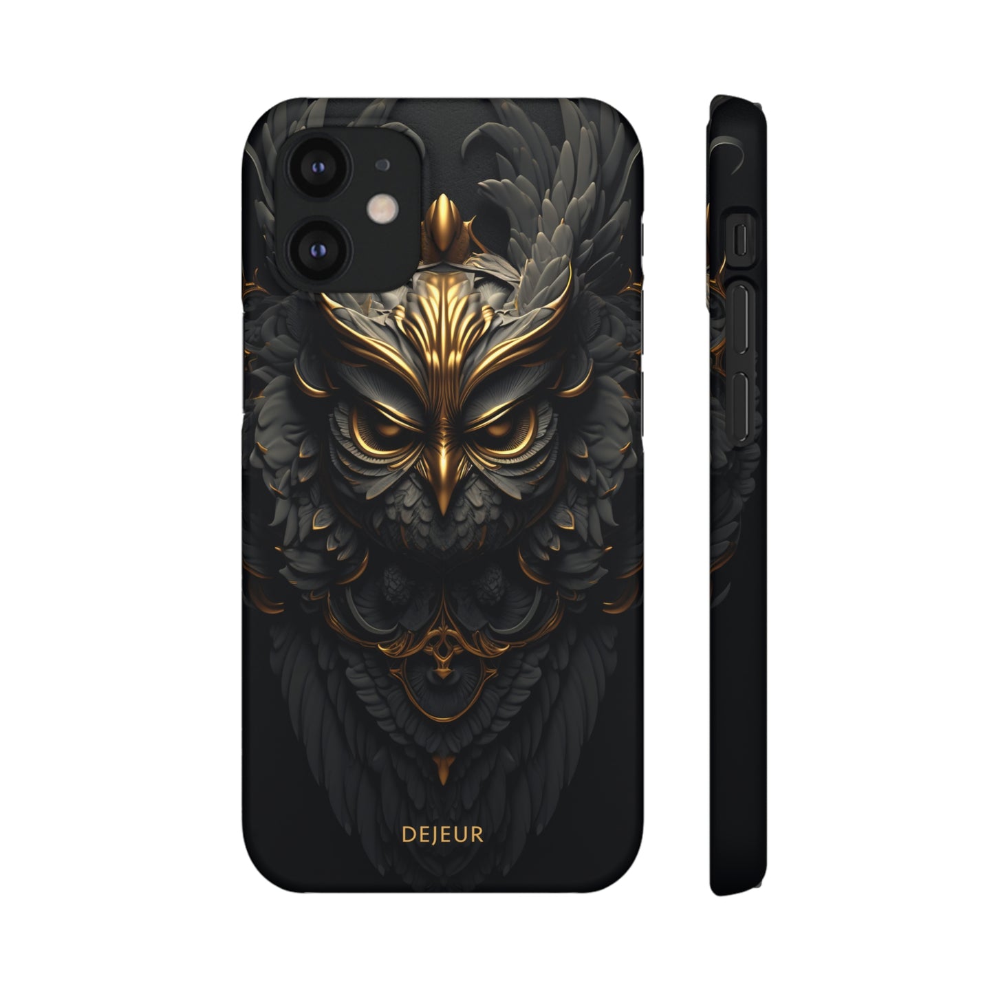 Golden Dark Owl - iPhone Snap Case