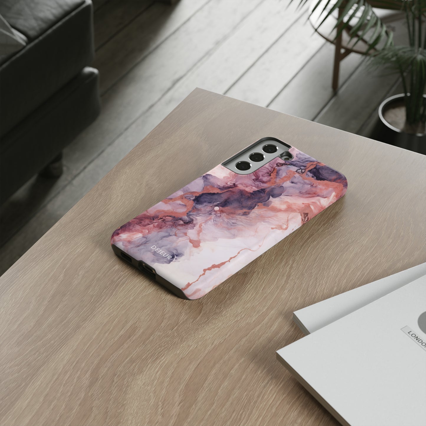 Royal Purple Marble - Samsung Galaxy Tough Case